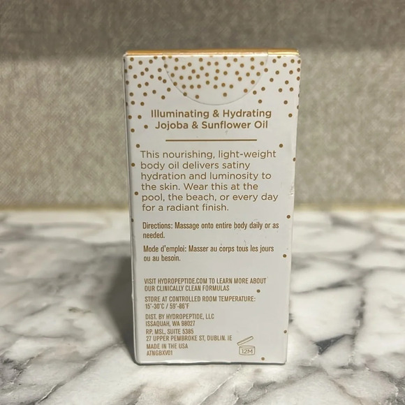 Hydropeptide Mega Mini Nourishing Glow Shimmering Body Oil Anti-Wrinkle‎ NIB - Picture 2 of 3